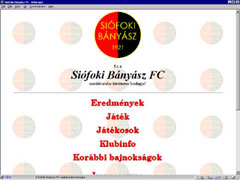 Sifok FC nemhivatalos honlap (els verzi)